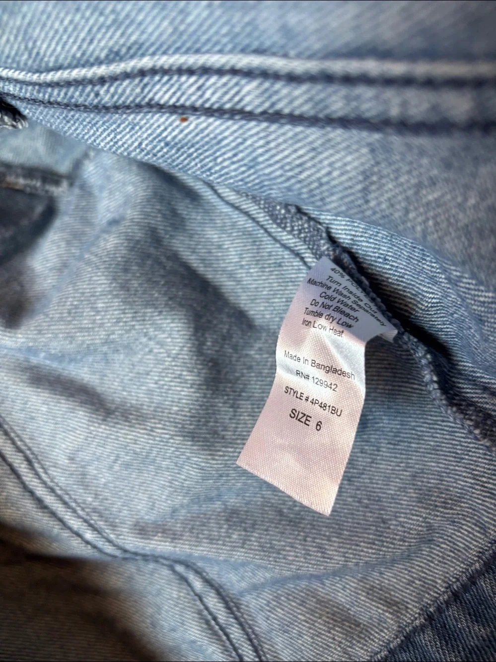 Btween Classic Kids Denim Jacket - Blue 6